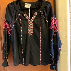 Beautiful Savannah Jane embroidered blouse